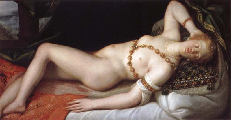 Dirck de Quade van Ravesteyn Venus in repose oil painting picture